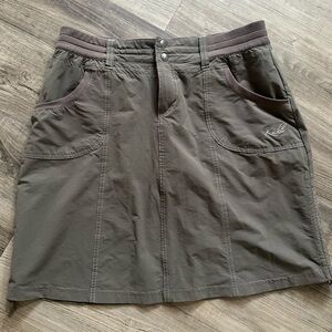 Kuhl Skirt Womens 8 Brown Lined Hiking Trail Outdoors Mountain Cargo A Line Flex